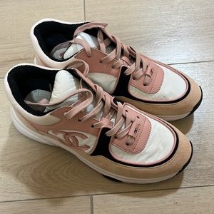 Chanel 19C Sneakers PINK/WHITE/BLACK size 37.5